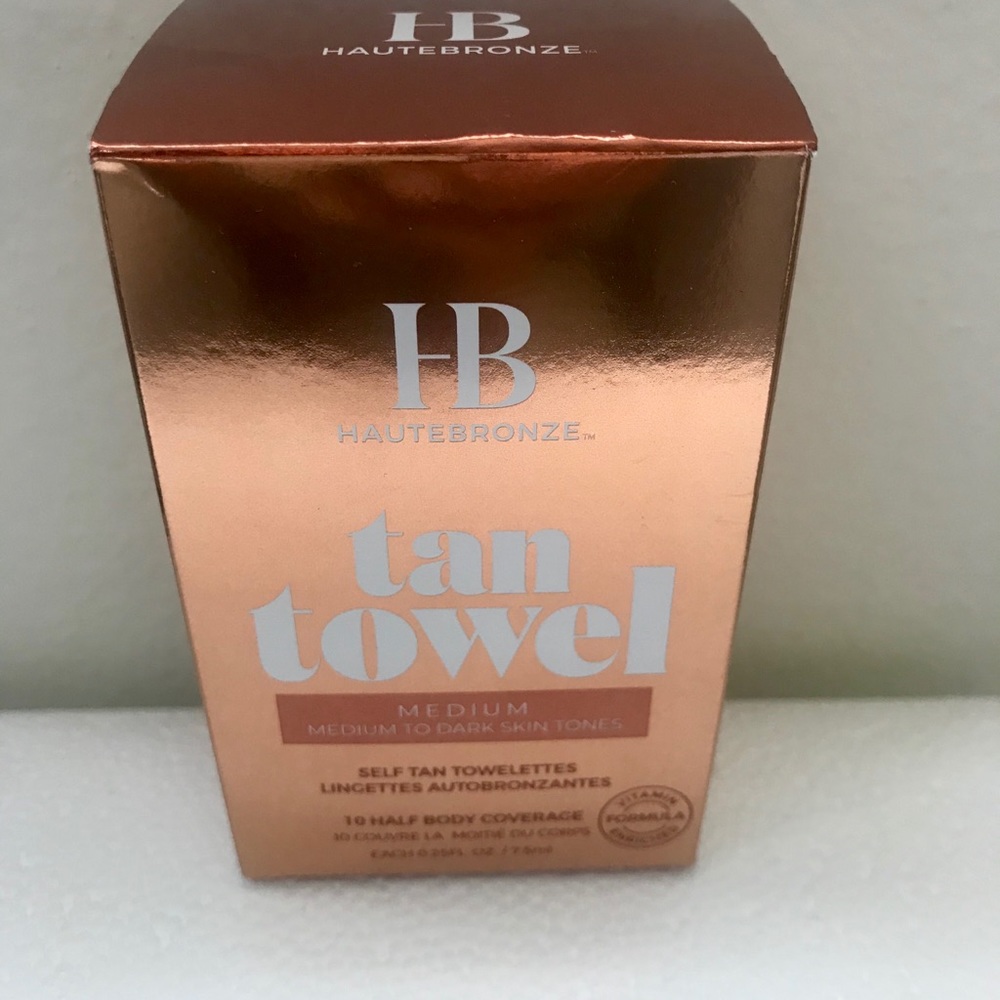 HAUTEBRONZE TAN TOWEL “BRAND NEW”